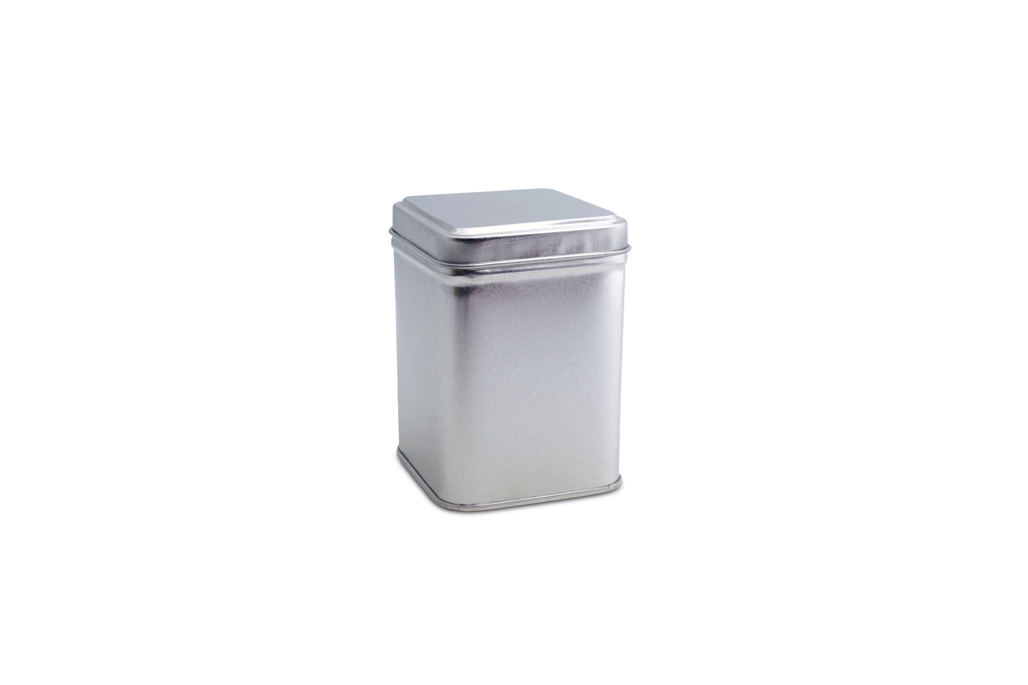 Teedose Silber, viereckig, 100 g