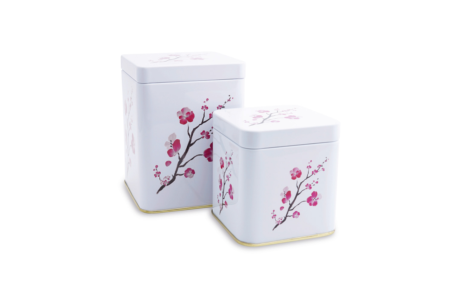 Teedose Cherry Blossom, viereckig, 100 g